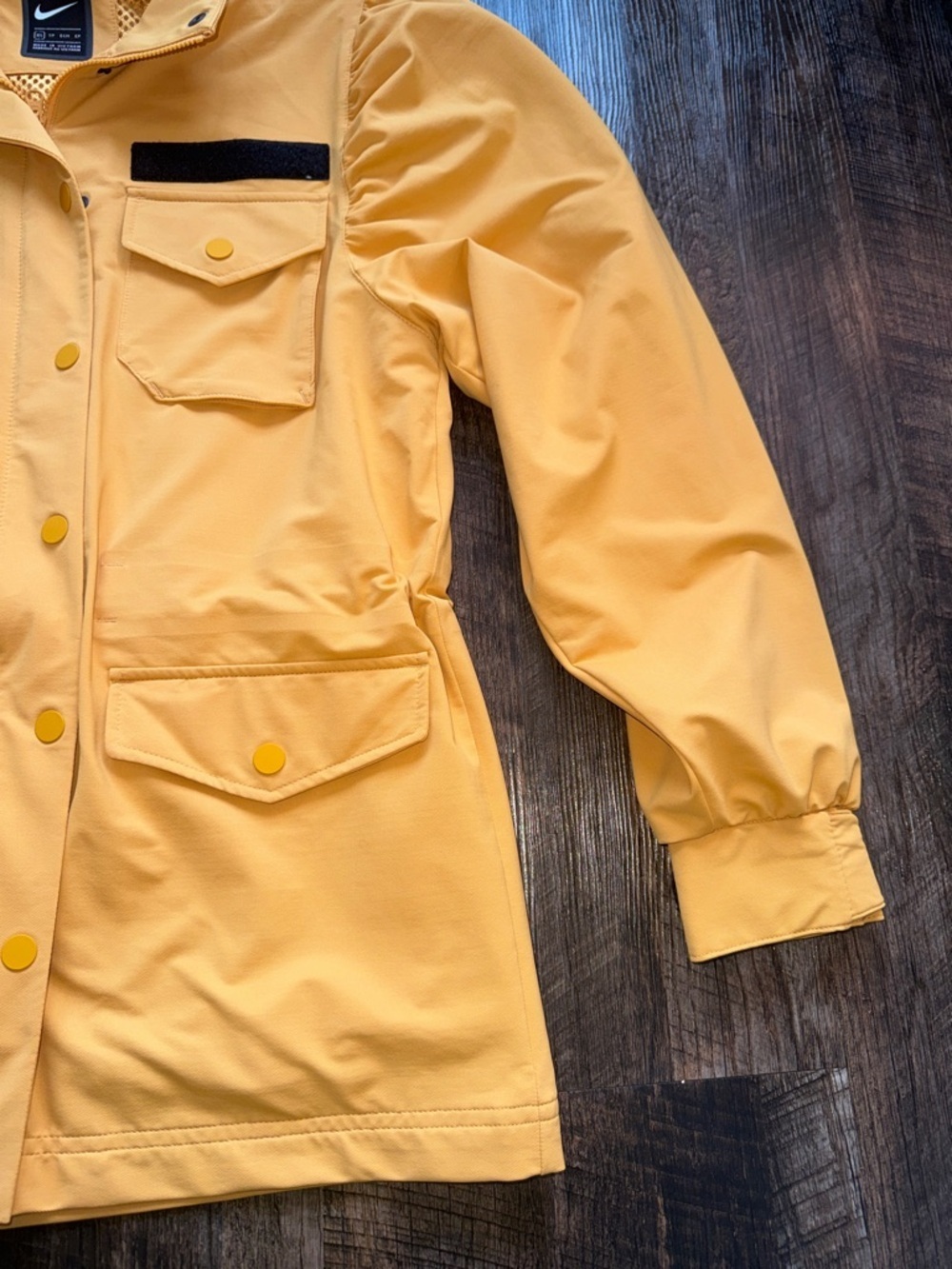 Nike Sportswear Tech Pack Chore Utility Jacket Yellow Puff Sleeve Women's XS - Picture 3 of 12